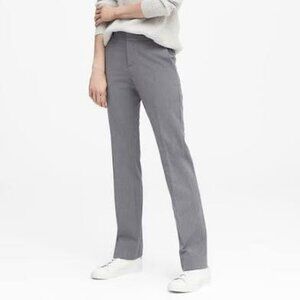 Banana Republic Logan Trouser-Fit Heathered Pants 6 Long